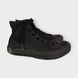 Black High Top Lace Up Converse